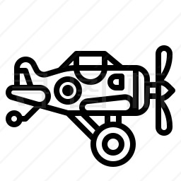 玩具飞机图标