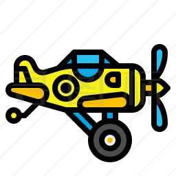 玩具飞机图标