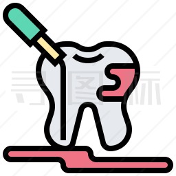 牙髓病学家图标