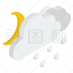 冰雹图标