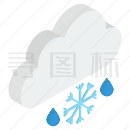 降雪图标