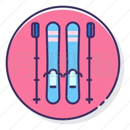 滑雪板图标