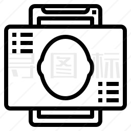 面部扫描图标