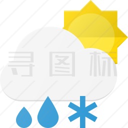 雨夹雪图标