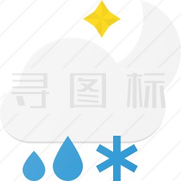 雨夹雪图标