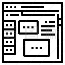 网页布局图标