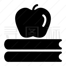苹果与书图标