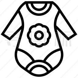 婴儿衣服图标