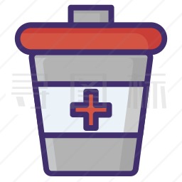 医疗垃圾桶图标