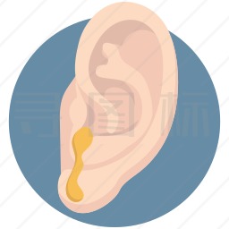 耳朵感染图标