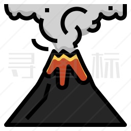 火山喷发图标