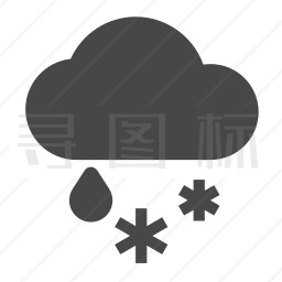 雨夹雪图标