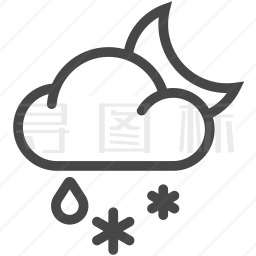 雨夹雪图标