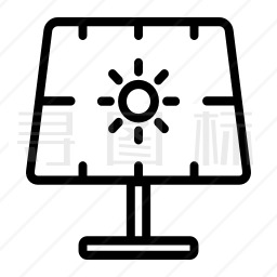 太阳能源面板图标