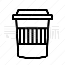 纸质咖啡杯图标