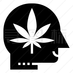 大麻成瘾图标