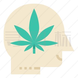 大麻成瘾图标