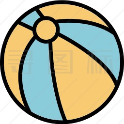 沙滩球图标
