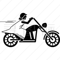 骑摩托车的耶稣图标