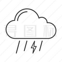 雷雨图标