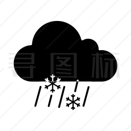 雨夹雪图标