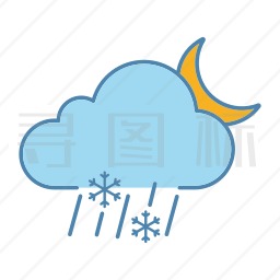 雨夹雪图标