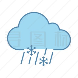 雨夹雪图标