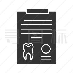 牙齿病历图标