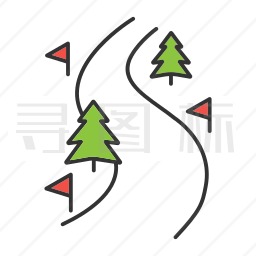 滑雪道图标
