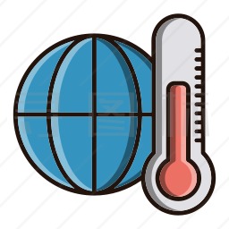 全球温度图标