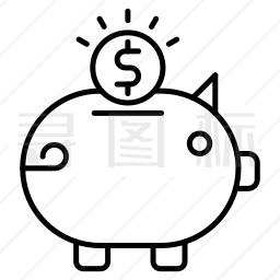 小猪存钱罐图标