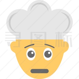 沮丧的厨师图标