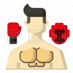 拳击运动员图标