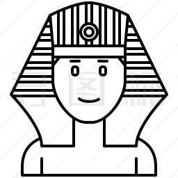 埃及法老王简笔画图片