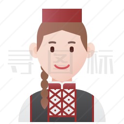 波斯尼亚女性图标