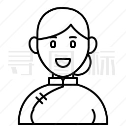 中国女性图标