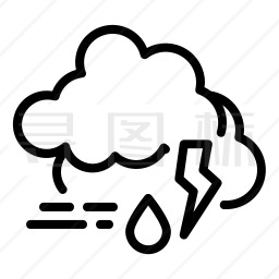 雷雨图标