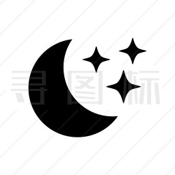 月亮星星图标