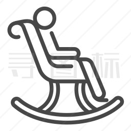 摇椅休息图标