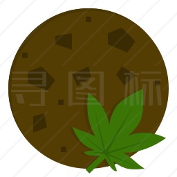 添加大麻的饼干图标