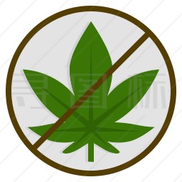 禁止大麻图标