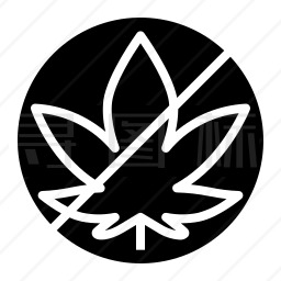 禁止大麻图标