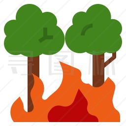 森林起火图标