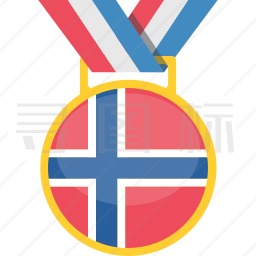 挪威奖牌图标