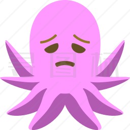 悲伤的章鱼图标