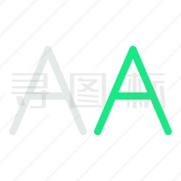 大型字母图标