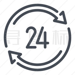 24小时图标