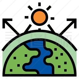 温室效应图标