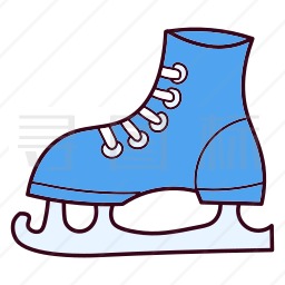 冰刀鞋插画图片