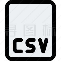 CSV文件格式图标